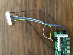 Board-end connector wired to J-PAC